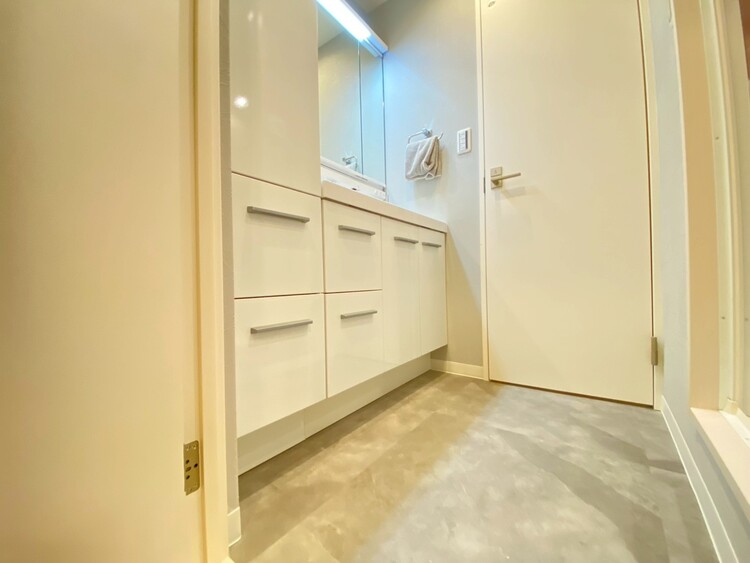 その他 十分な広さの脱衣所。