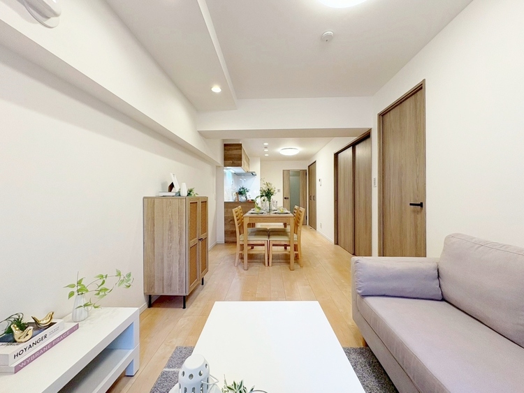 居間 豊かな居住性と、安心感を満たすクオリティが見事に調和した住空間。