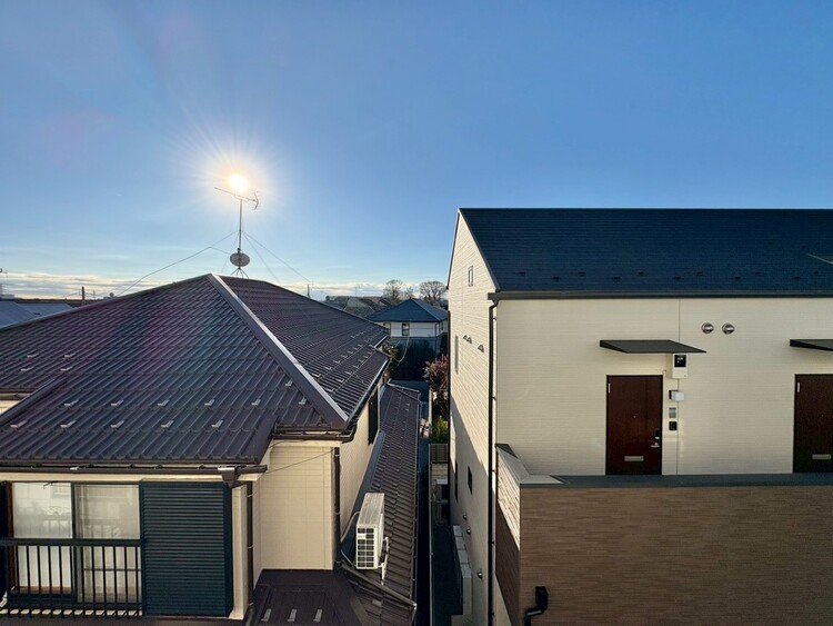 バルコニー 頬をなでる、優しい風を感じることが出来ます。