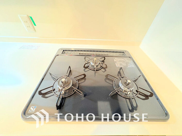 その他 3口ガスコンロでお料理のスピードもUP。効率よくお料理できますね