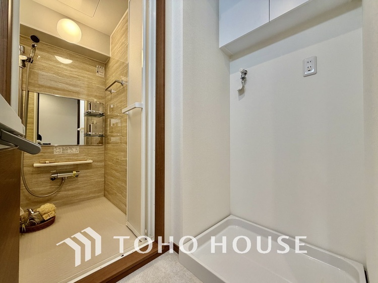 洗面 清潔感のある洗面室