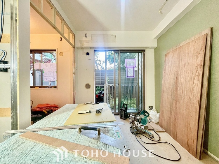 キッチン 【改装中】【KITCHEN】◆家族のおはよう◆の声を笑顔で迎えてあげられるシステムキッチン。朝ごはんが楽しみでちょっと早起きしたくなるんです。