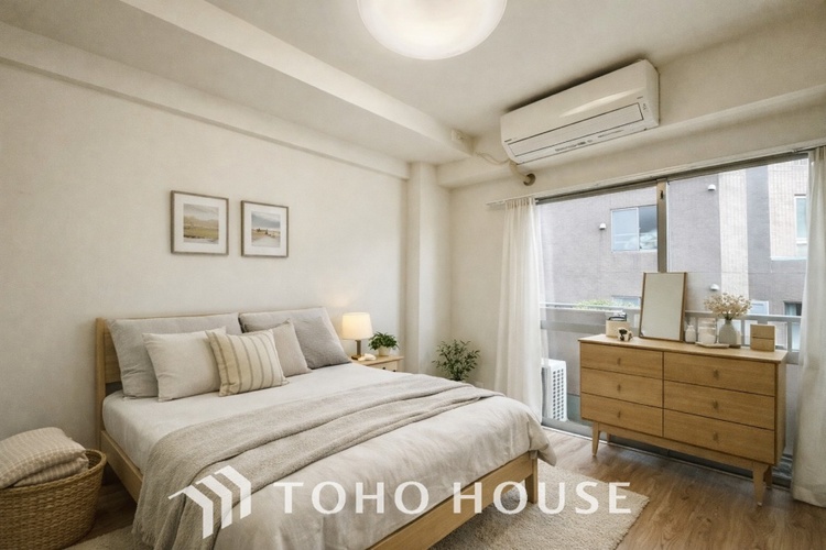 内装 ＊配置してある家具や小物はCGによるイメージ画像です。感性を育むプライベートルームはシンプルでスマートな空間。好みの空間で読書をしたり、音楽を聞いたりと一人の時間も充実したものにできます。