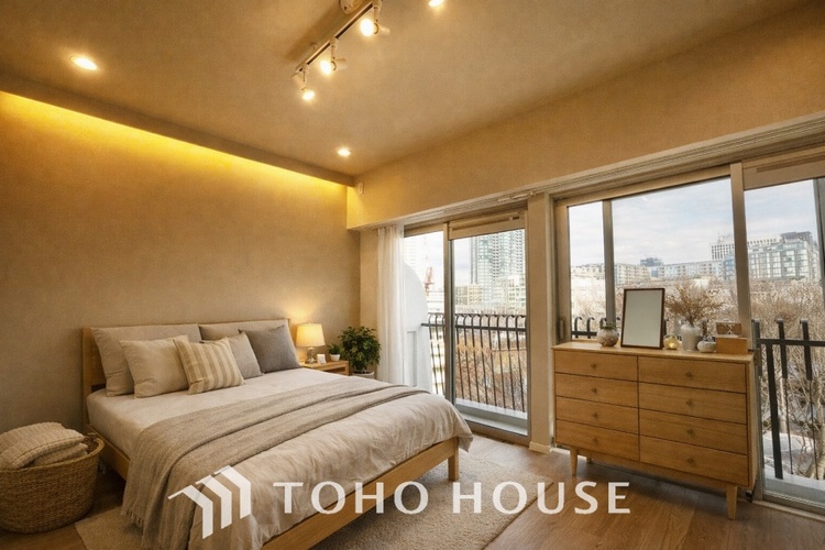 内装 ＊配置してある家具や小物はCGによるイメージ画像です。感性を育むプライベートルームはシンプルでスマートな空間。好みの空間で読書をしたり、音楽を聞いたりと一人の時間も充実したものにできます。