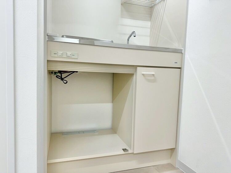 その他 清潔感を感じられる洗面化粧台。