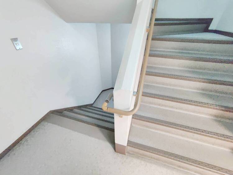 その他 共用部の階段です。明るく清潔に管理されています。