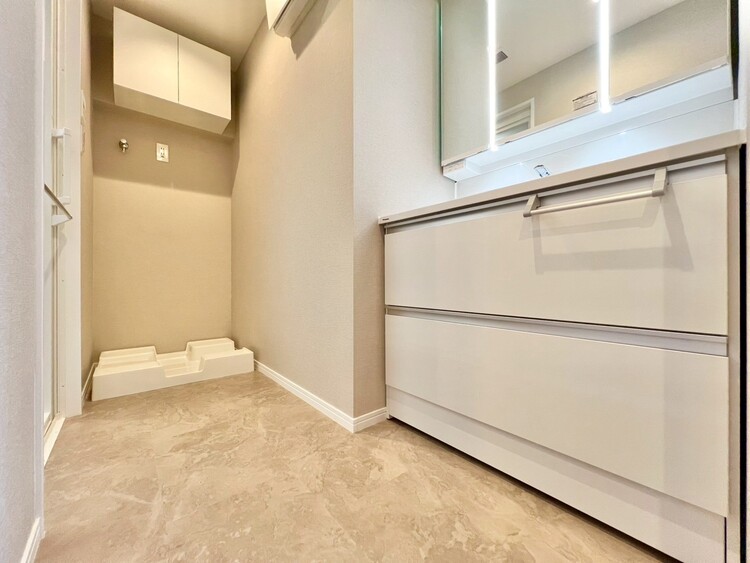 その他 十分な広さの脱衣所。