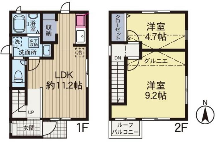間取り 機能性・デザイン性が高く、快適に過ごせるコンパクト住宅