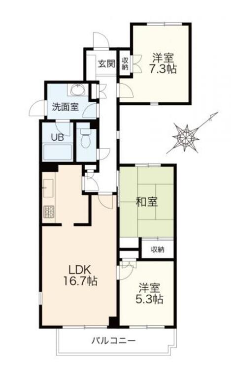 間取り 間取図　３ＬＤＫ