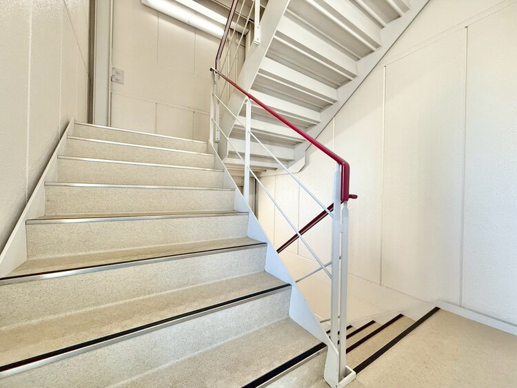 その他 共用部の階段です。明るく清潔に管理されています。