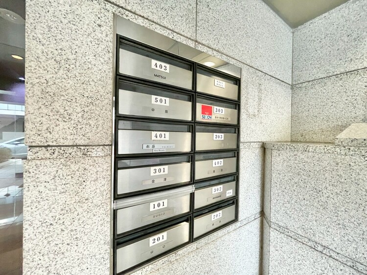 設備 郵便受けも、きちんと管理されています。