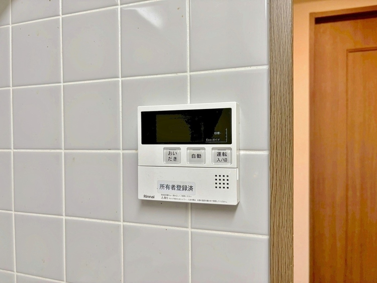 設備 見やすい画面で操作しやすい給湯パネルです。