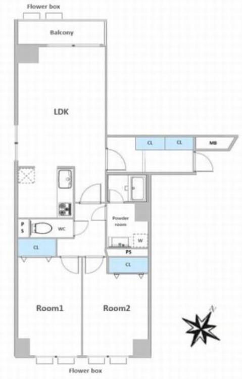 間取り 間取図　２ＬＤＫ