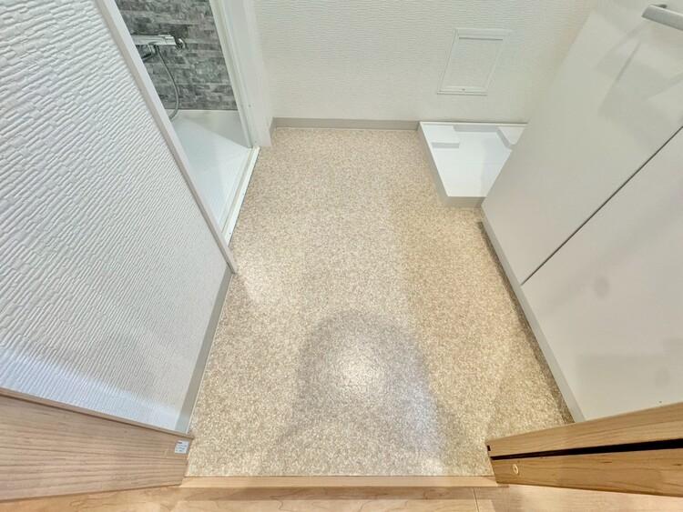 その他 十分な広さの脱衣所。