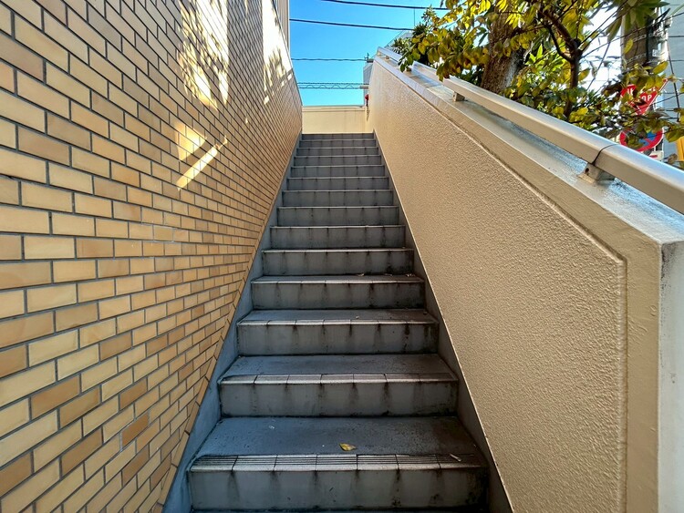 その他 共用部の階段です。明るく清潔に管理されています。