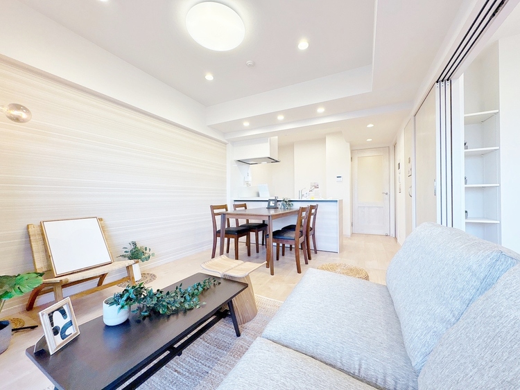 居間 豊かな居住性と、安心感を満たすクオリティが見事に調和した住空間。