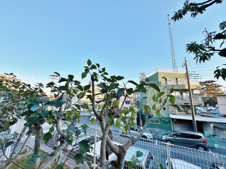 バルコニー 頬をなでる、優しい風を感じることが出来ます。