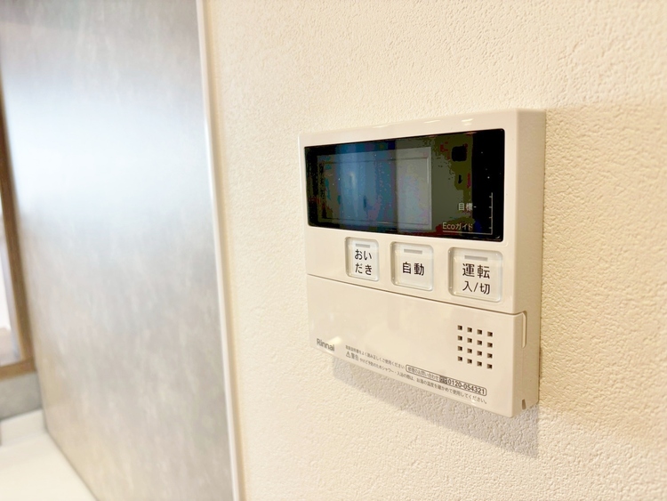 設備 見やすい画面で操作しやすい給湯パネルです。