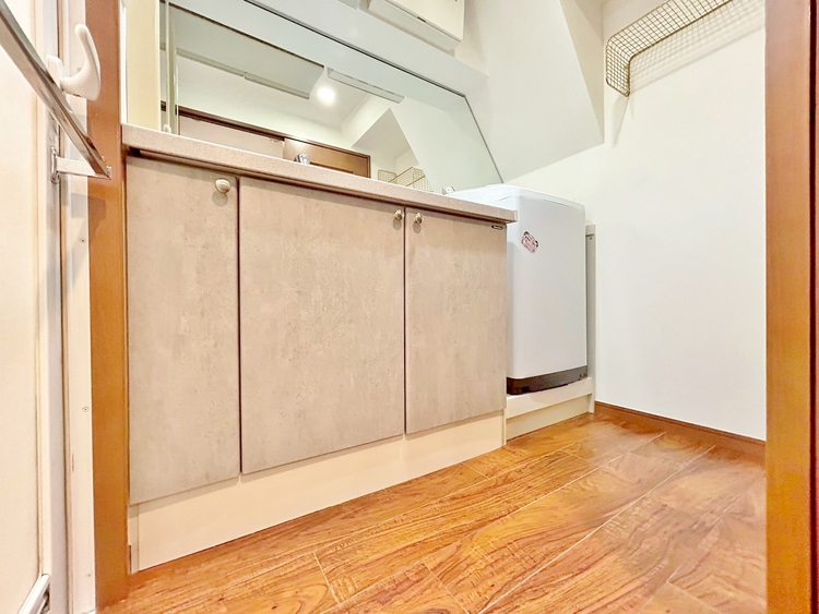 その他 十分な広さの脱衣所。