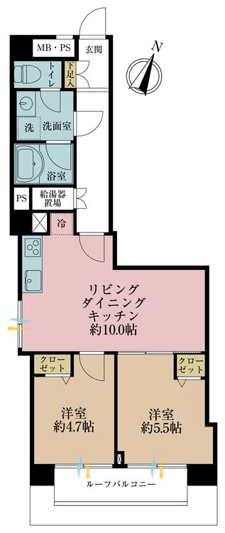 その他 2LDK、専有面積50.92m2