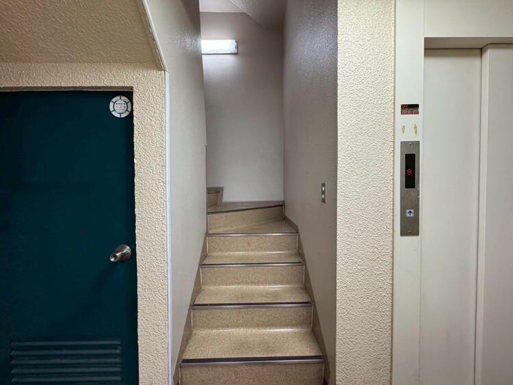 設備 共用部の階段です。明るく清潔に管理されています。