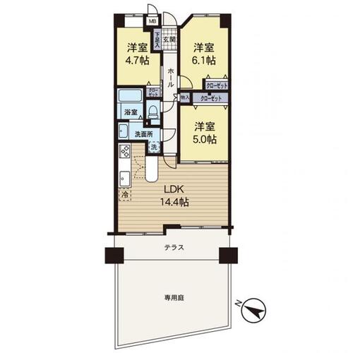 【安心を買うなら、朝日土地建物へ】東急ドエル・横浜ヒルサイドガーデンの画像