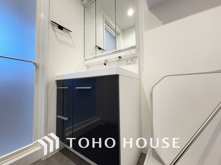 洗面 清潔感のある洗面室