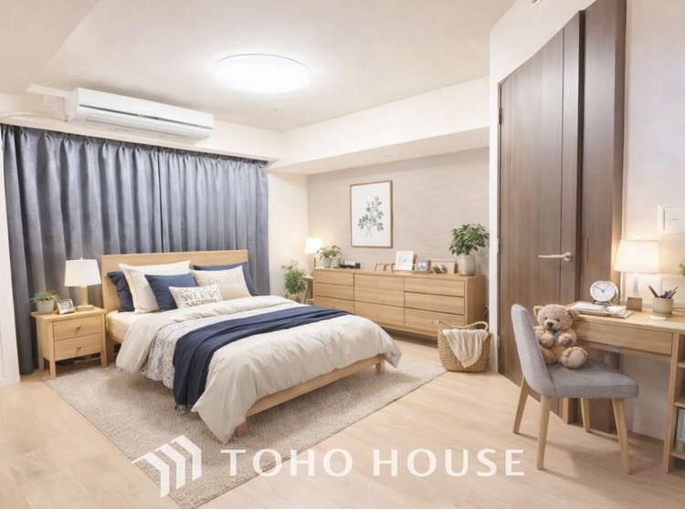 内装 ＊配置してある家具や小物はCGによるイメージ画像です。【ROOM】感性を育むプライベートルームはシンプルでスマートな空間。