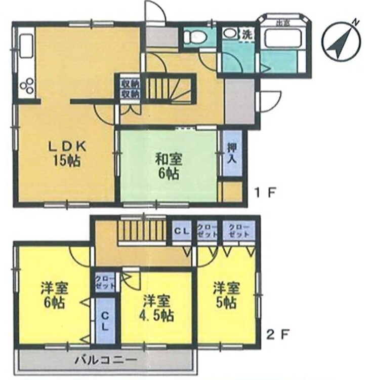 間取り 令和5年リフォーム済、ゆとりのあるお庭付のお住まい