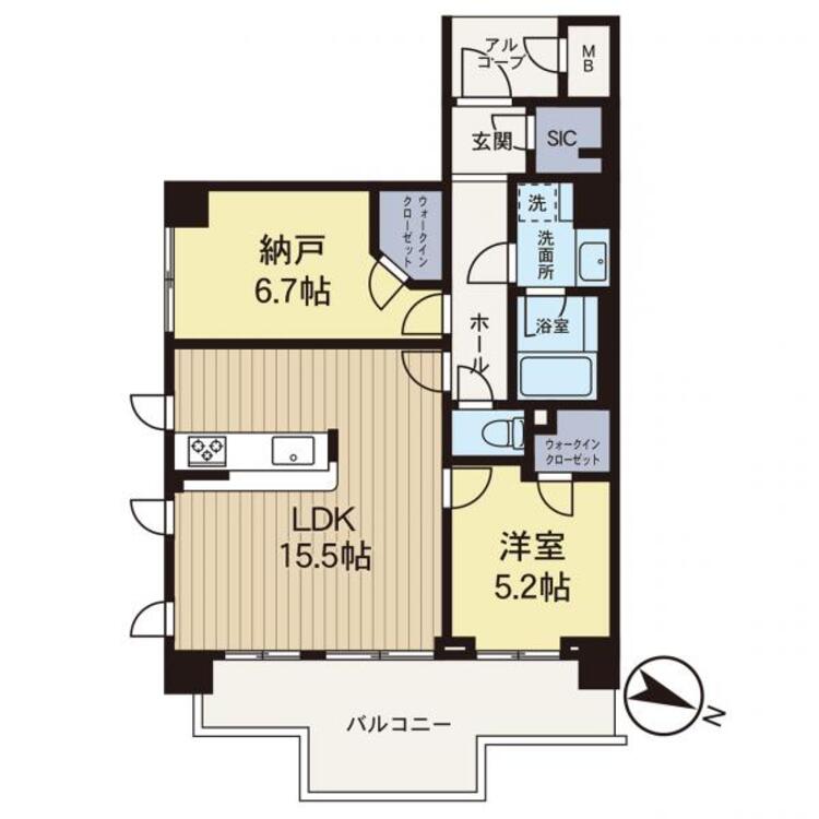 間取り 【間取り図】新規フルリノベーション物件！床暖房付きです！