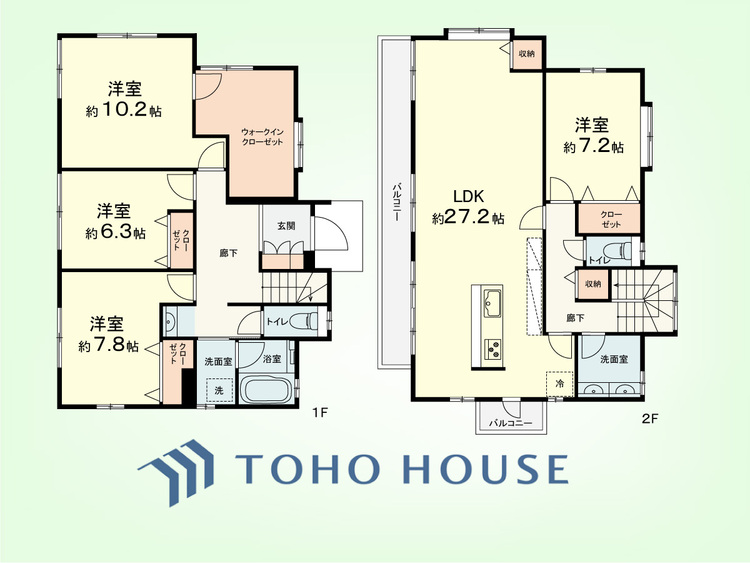 間取り 4LDK　土地面積297.71平米、建物面積155.28平米