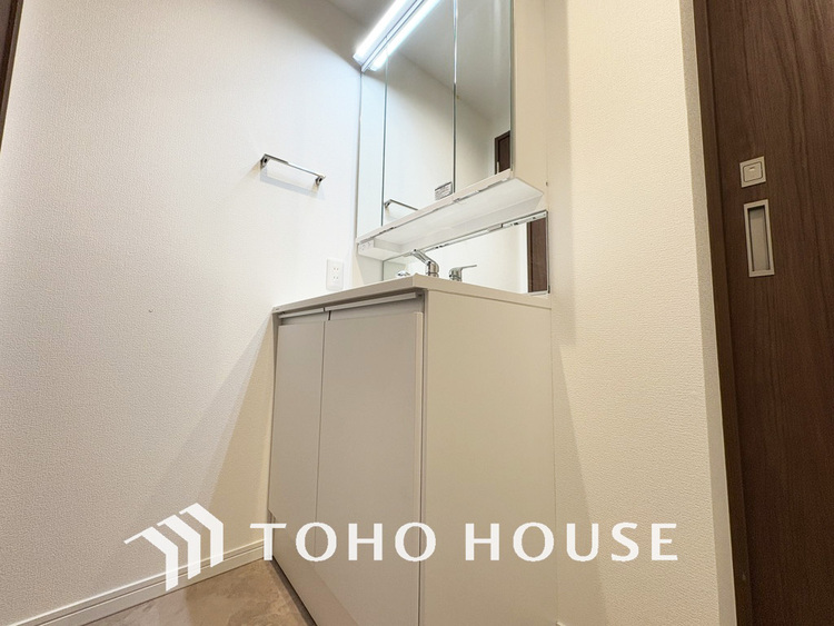 洗面 清潔感のある洗面室