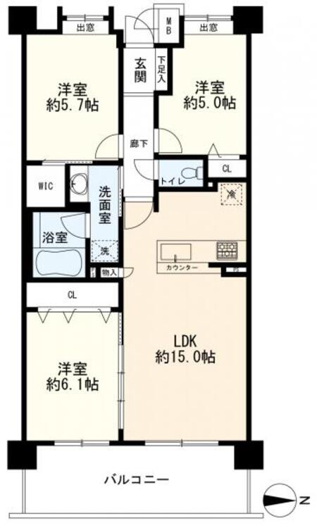 間取り ３ＬＤＫ