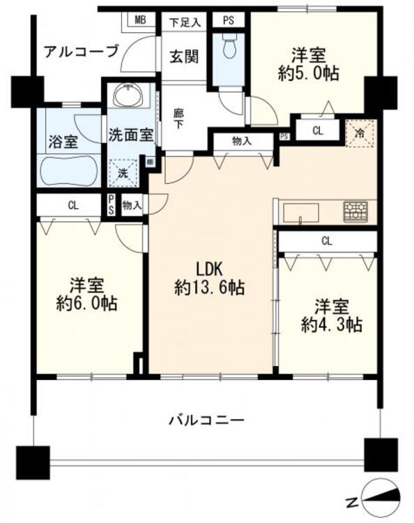 間取り ３ＬＤＫ