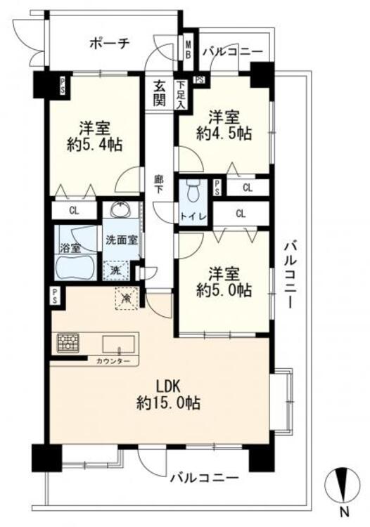 間取り ３ＬＤＫ