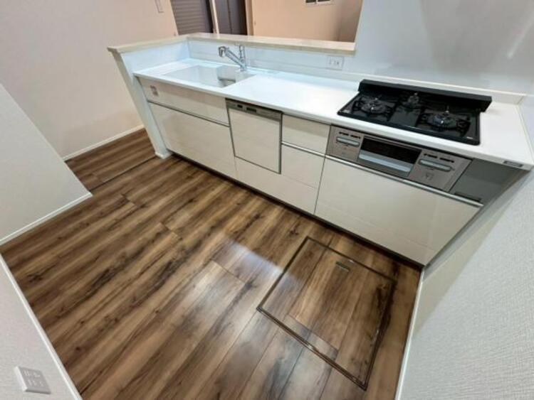 キッチン 毎日の家事作業が快適な間取り設計です