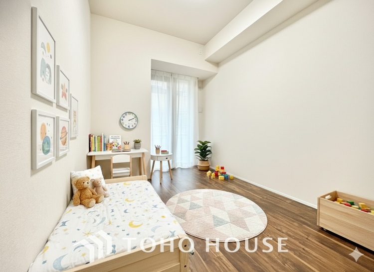 内装 ＊配置してある家具や小物はCGによるイメージ画像です。寝室は一日の疲れを癒す大切な空間。快適で落ち着けるおすすめの間取りです。