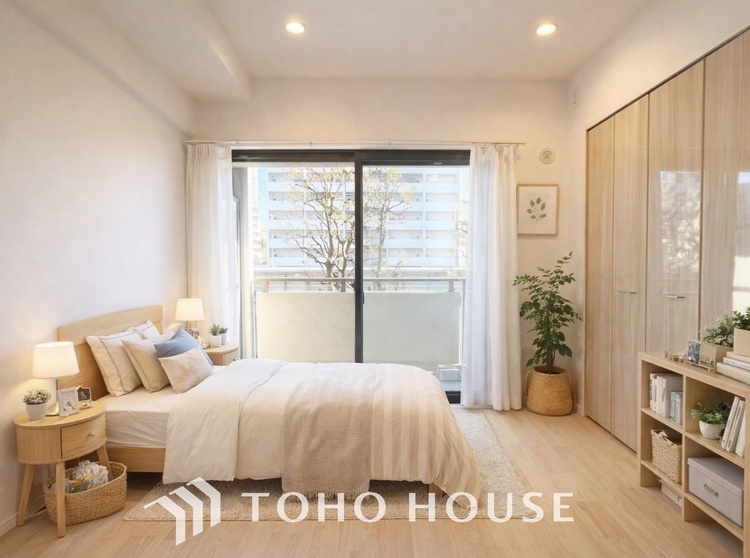 内装 ＊配置してある家具や小物はCGによるイメージ画像です。感性を育むプライベートルームはシンプルでスマートな空間。好みの空間で読書をしたり、音楽を聞いたりと一人の時間も充実したものにできます。