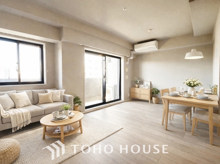 内装 ＊配置してある家具や小物はCGによるイメージ画像です。優雅な気分に浸れる幸せな時間を家族が自然と集まりたくなるこの空間で。