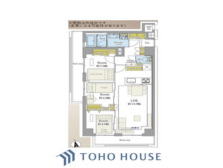 間取り 笑い声が絶えない幸せいっぱいのこの場所で新たな生活が始まる。