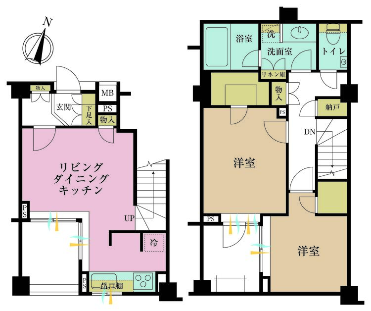 その他 2LDK+S、価格15800万円、専有面積72.98?、バルコニー面積5.22?