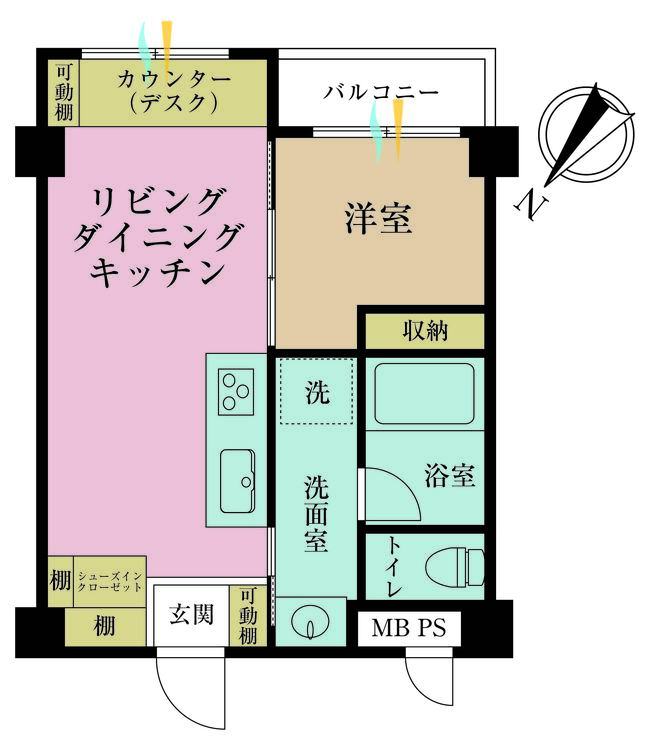 その他 1LDK、価格3380万円、専有面積35.29?、バルコニー面積2.63?