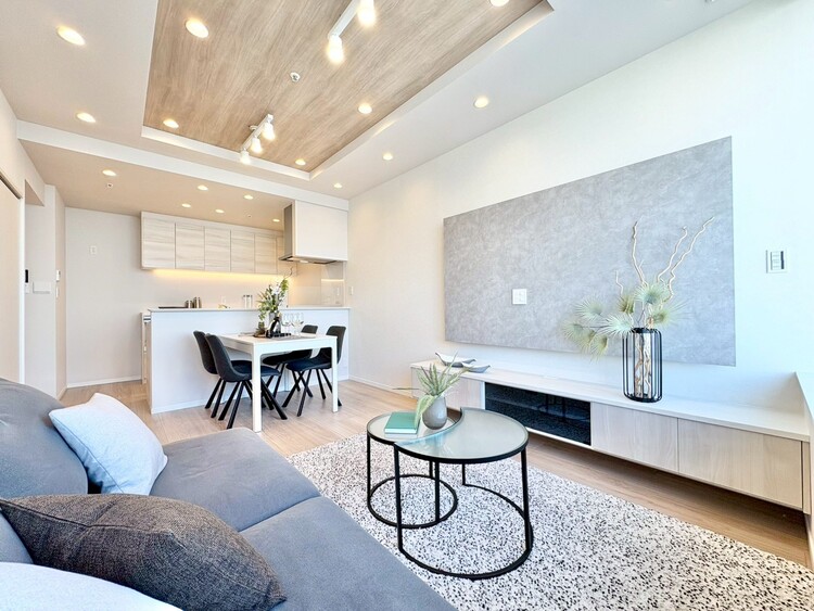 居間 豊かな居住性と、安心感を満たすクオリティが見事に調和した住空間。