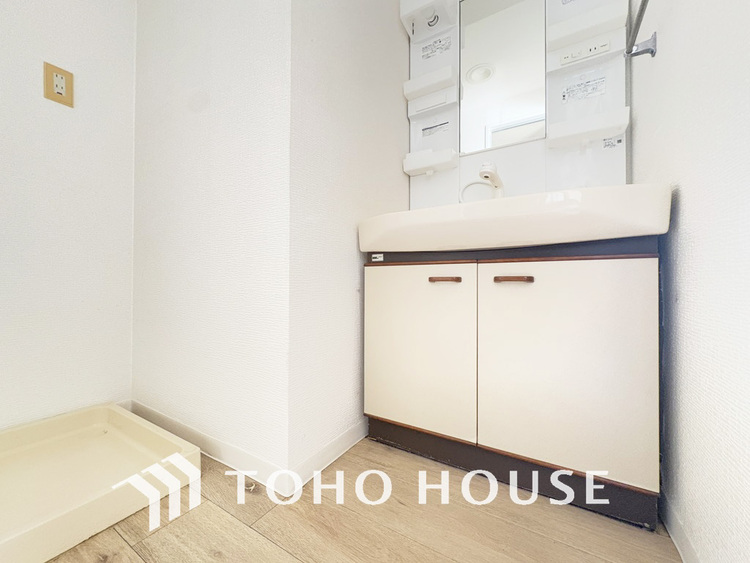 洗面 清潔感のある洗面室