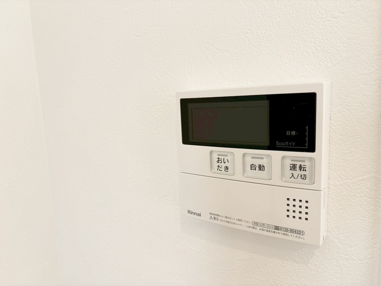 設備 見やすい画面で操作しやすい給湯パネルです。