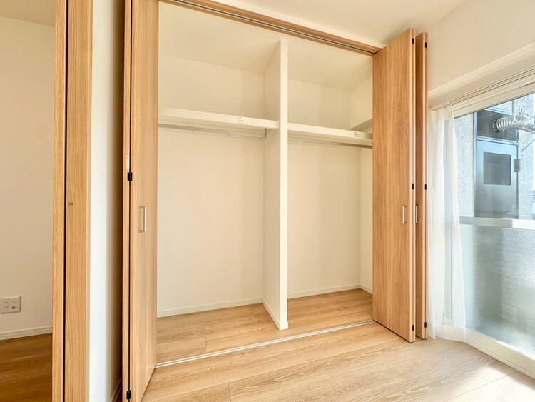 収納 居室にはクローゼットがあり、荷物もスッキリ収納して快適にお過ごしいただけます。