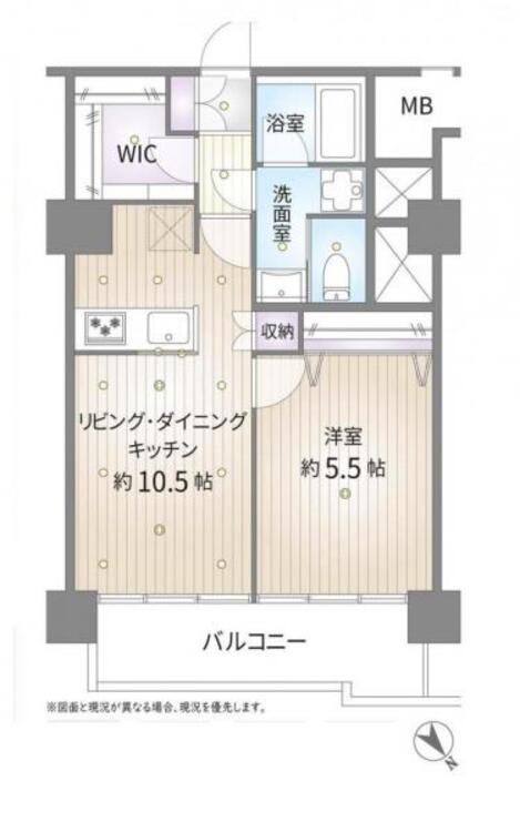 間取り 間取図　1LDK