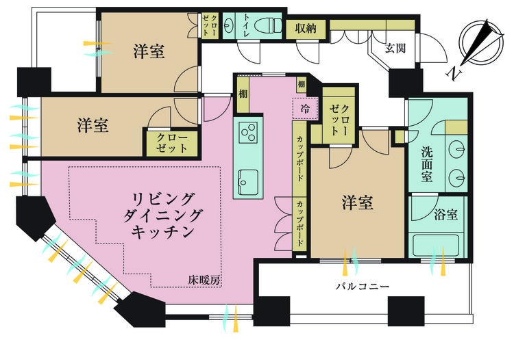 その他 3LDK、専有面積102.89m2