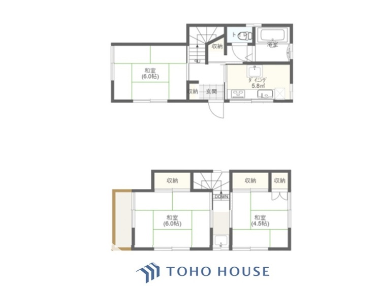 間取り テーマの統一されたこの住まいはすべてがお気に入りの空間となるんだろう。