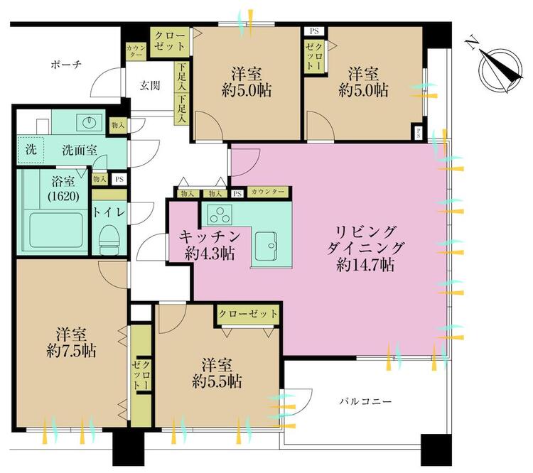 その他 価格11900万円、専有面積94.45?、バルコニー面積8.2?